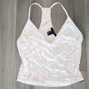 ❥𝖥𝖮𝖱𝖤𝖵𝖤𝖱 𝟤𝟣: Women’s Velvet Cami Top - Blush